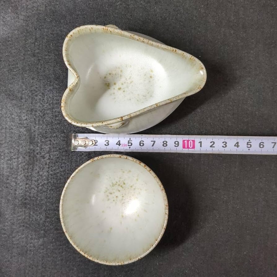 平清水焼　青龍窯　残雪　宝瓶　湯呑み５客　湯冷まし　共箱　玉露煎茶器 Amazon.co.jp: 山形 平清水焼 青龍窯 残雪 手造り 宝瓶1個